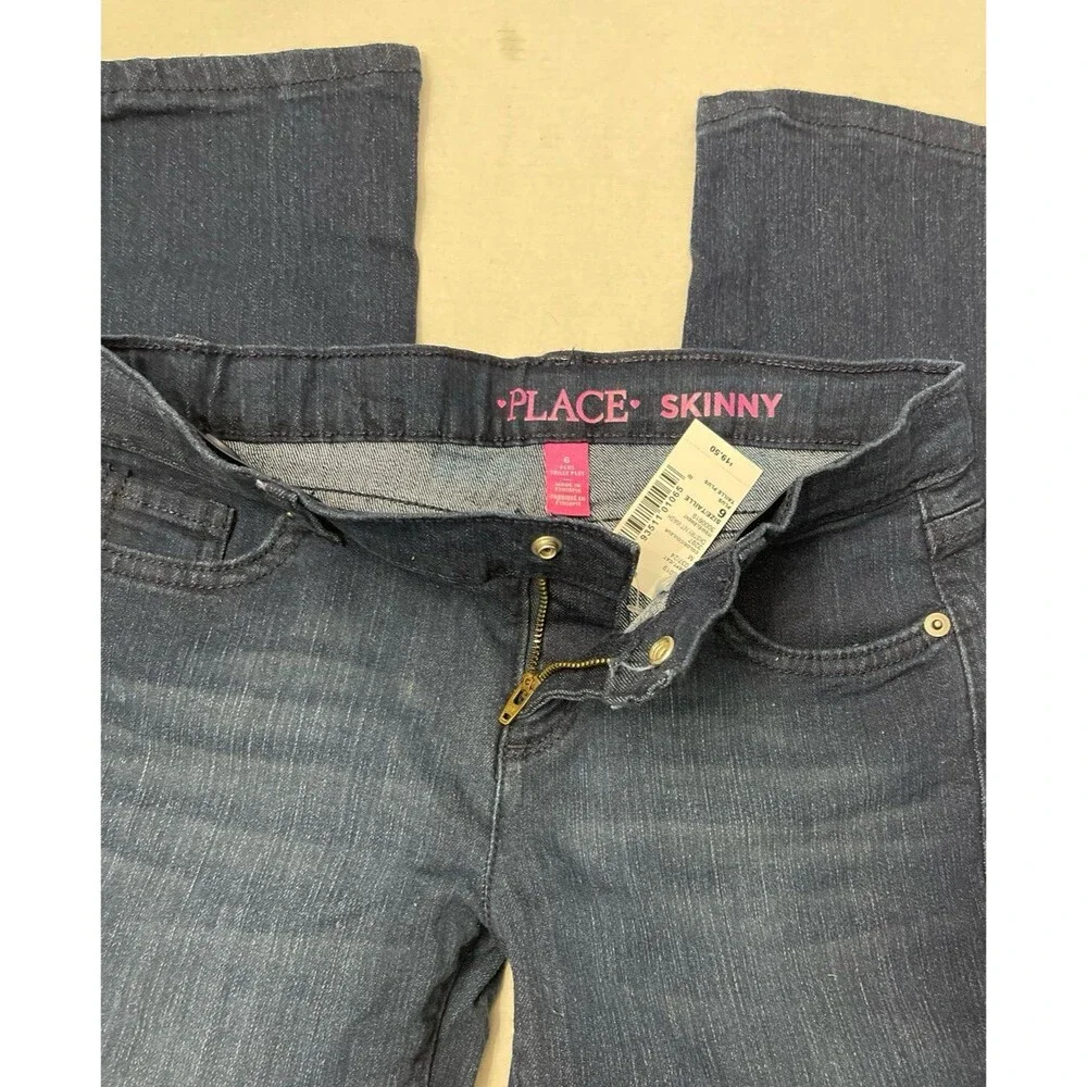 The Children's Place Girls Skinny Jeans Dark Wash Size 6 Plus New With Tag